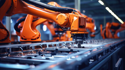 The high technology material handling by robotic system. - Powered by Adobe