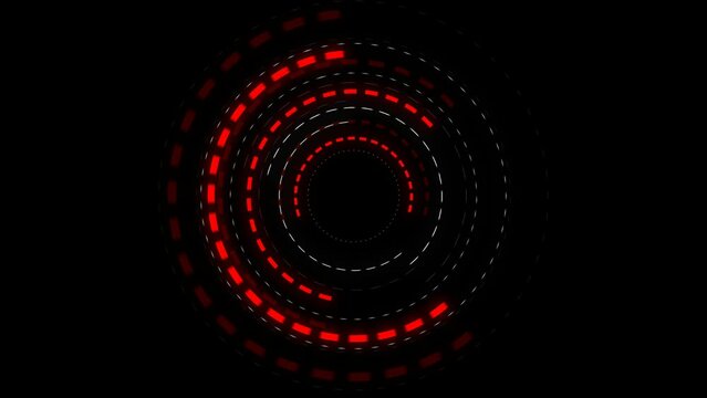 looped animation. Hypnosis, Sight, aim , photographic lens. On a transparent background. Alpha channel