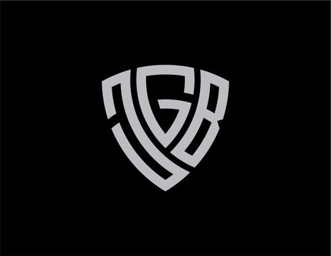 JGB creative letter logo design vector icon illustration	