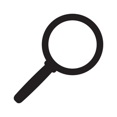 Loupe icon. Search icon. Magnifying glass icon, vector magnifier symbol.