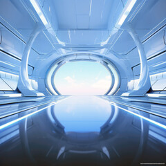 Fototapeta premium futuristic concept of a office
