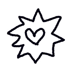 Hearts Doodle Clipart. Hand drawn doodle hearts. Perfect for social media, prints, and other creative projects.