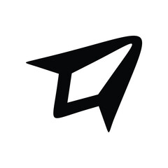 the paper airplane icon represents messages and communication