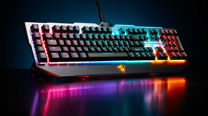 Backlight gaming keyboard with versatile color