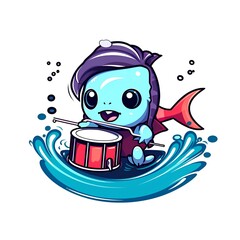 Cute Chibi Animal Cartoon Illustration