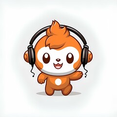 Cute Chibi Animal Cartoon Illustration