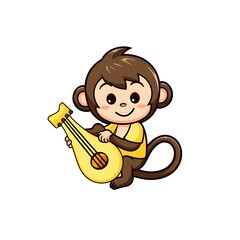 Cute Chibi Animal Cartoon Illustration