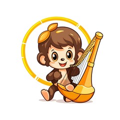 Cute Chibi Animal Cartoon Illustration