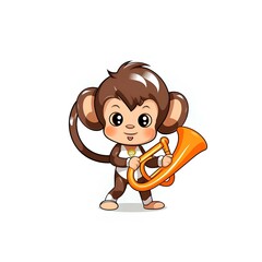 Cute Chibi Animal Cartoon Illustration