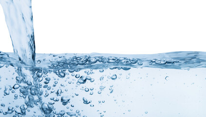 Water. on isolated transparent background