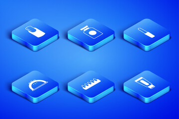 Set Tube of hand cream, Nail manicure, False nails, Manicure lamp, and file icon. Vector