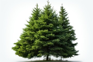 Isolated Fir Tree on White Background