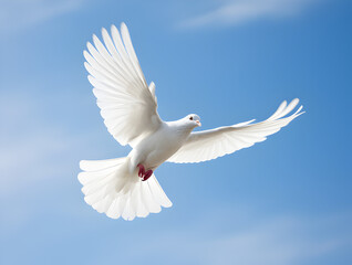 Obraz premium white dove in flight