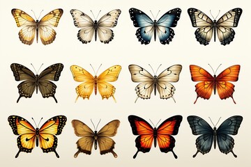 collection of butterflies