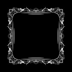 Ornament Boerder Vintage Simple Gold White Black Yellow