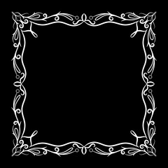 Ornament Boerder Vintage Simple Gold White Black Yellow