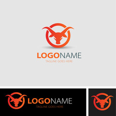 Trade bull business finance and consulting logo