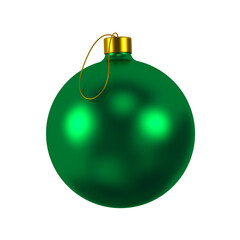 Green New Year ball. Christmas and New Year's Day event concept. Concept of sale event or promotion great discount. 3d rendering.
