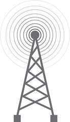 Fototapeta na wymiar radio tower mast network vector flat design.
