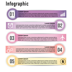 Business template, vector infographic design with icons and 3 options or steps, can be stock illustrations.