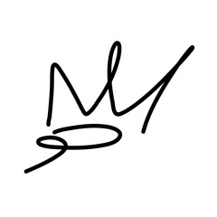 Doodle crowns. Line art king or queen crown sketch