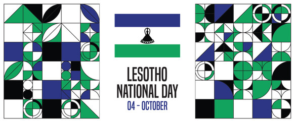 Lesotho National Day Vector Template