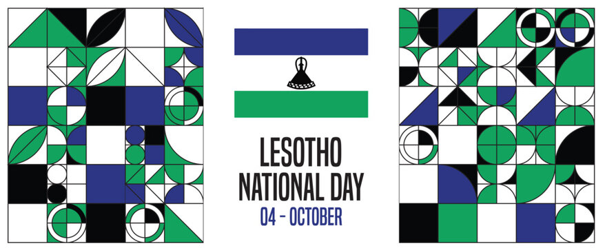 Lesotho National Day Vector Template