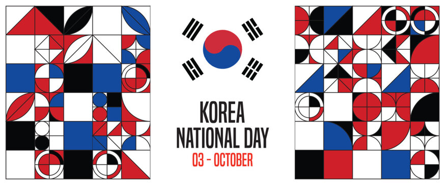Korea National Day Vector Template  - Powered by Adobe