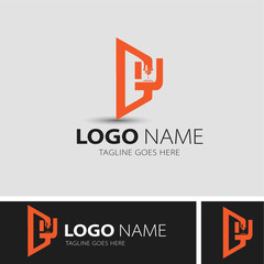 Laser logo With CU letter