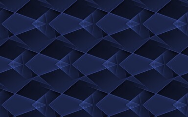 Illustration of a dark blue background with repeating patterns