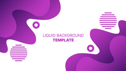 Liquid Purple gradient color abstract background design Template. Fluid gradient composition. Creative illustration.