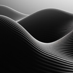A classy black and white gradient line image is used as the background.