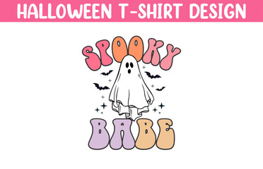 Cute Halloween t shirt vector illustration, Halloween T Shirt Design, Happy Halloween T shirt vector, Trendy Halloween T Shirt template