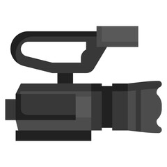 Obraz premium VIDEO CAMRA filled outline icon,linear,outline,graphic,illustration