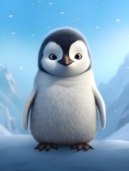 cute penguin illustration