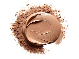 Close Up of Liquid Foundation Splash in Fresh Soft Pastel Colors png transparent background