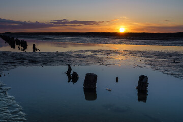 Nordsee Strand Sonnenuntergang