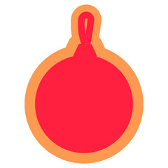 Obraz premium cookie christmas sweetness baking gift icon elemen