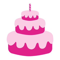 cake pink sweetness barbie doll holiday birthday