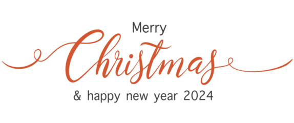 Fotobehang merry christmas lettering, merry christmas black and red hand lettering inscription to winter holiday design, calligraphy vector illustration © senimanto