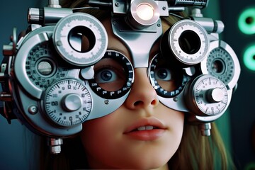 Moderm computerized eye examination. Generative AI
