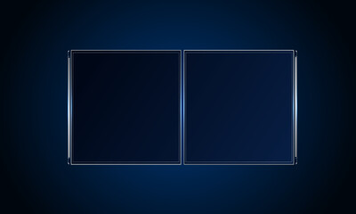 Sci fi futuristic user interface, HUD template frame design, Technology abstract background	
