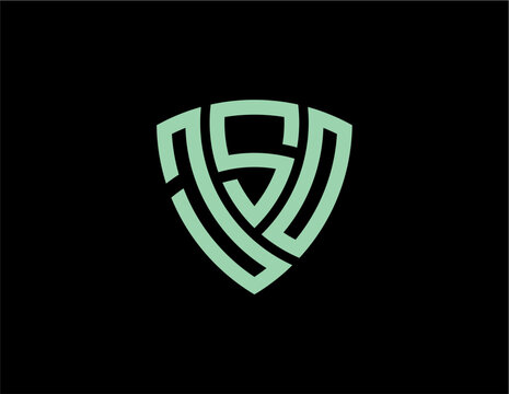 JSO creative letter logo design vector icon illustration