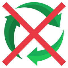 NOT RECYCLABLE filled outline icon,linear,outline,graphic,illustration