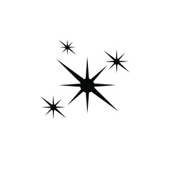 lines of stars sparkle and twinkle