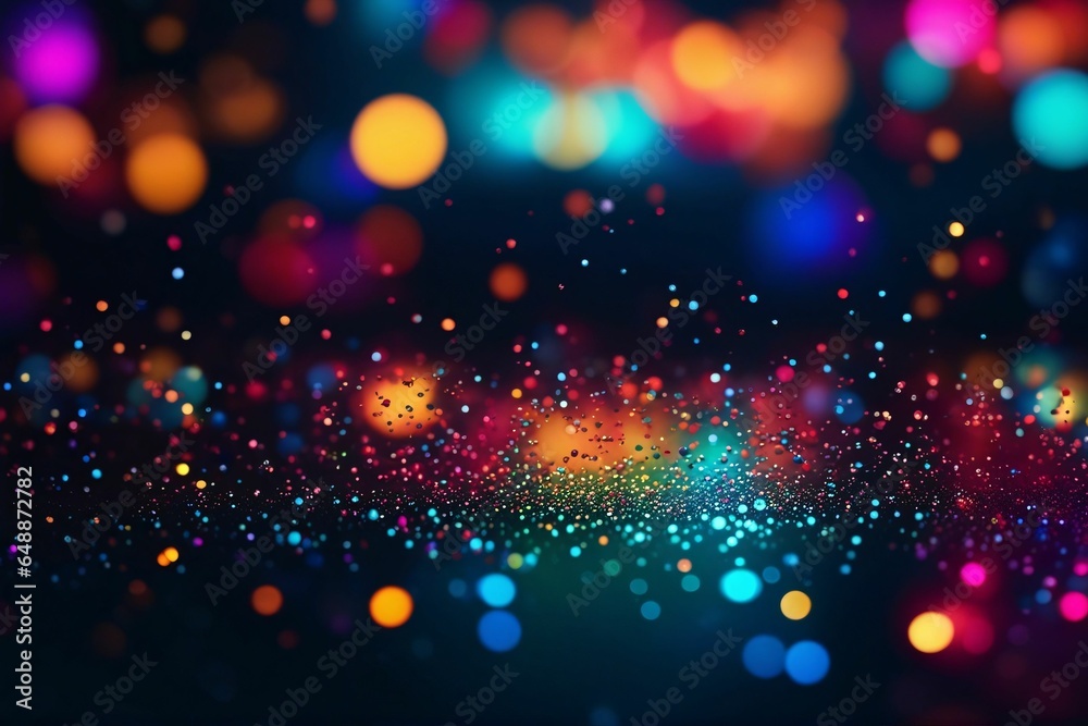 Wall mural abstract colorful background with bokeh