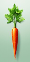 Tasty fresh carrot fresh out of the ground. Generative AI