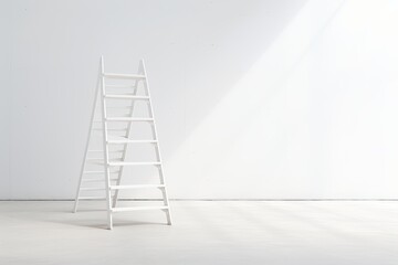 Step ladder in a white environment