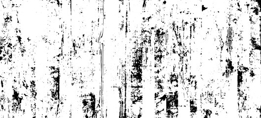 Monochrome texture composed of irregular graphic elements. Distressed uneven grunge background. Abstract vector illustration. Overlay for interesting effect and depth. Isolated on white background.