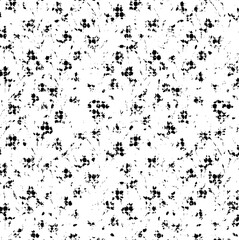 Rough, irregular texture composed of monochrome geometric elements. Overlay distressed grunge background. Abstract vector illustration. Isolated on white background. EPS10
